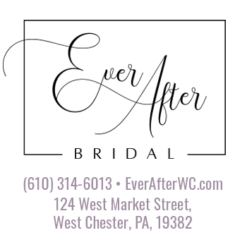 Ever After Bridal logo. Script text in box.